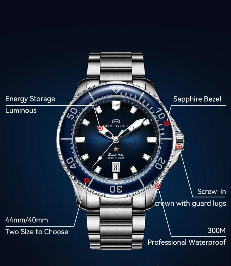Ocean Series 40mm Automatic Diver’s Watch