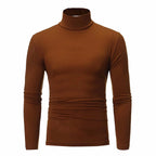 Men’s Slim-Fit Turtleneck – Basic Casual Pullover