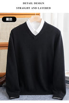 Merino Wool V-Neck Sweater