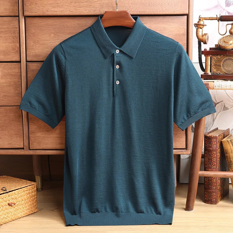 Merino Cashmere Polo Shirt