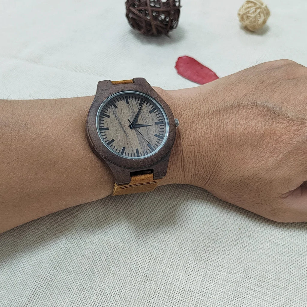 Luxury Unisex Wooden Quartz Watch