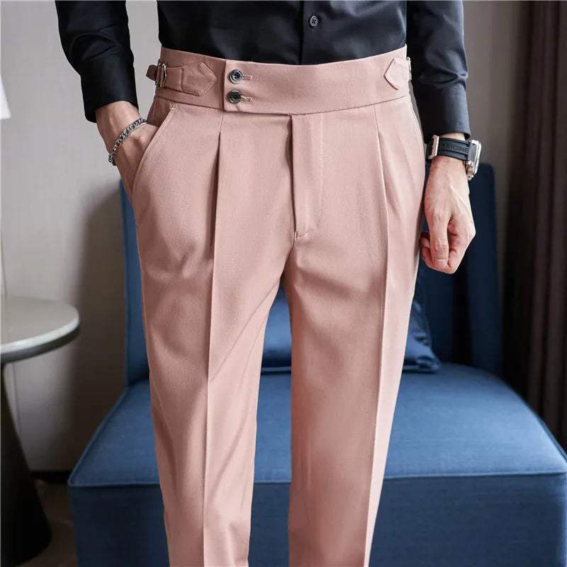 Classic Slim-Fit Formal Trousers