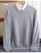 Merino Wool V-Neck Sweater