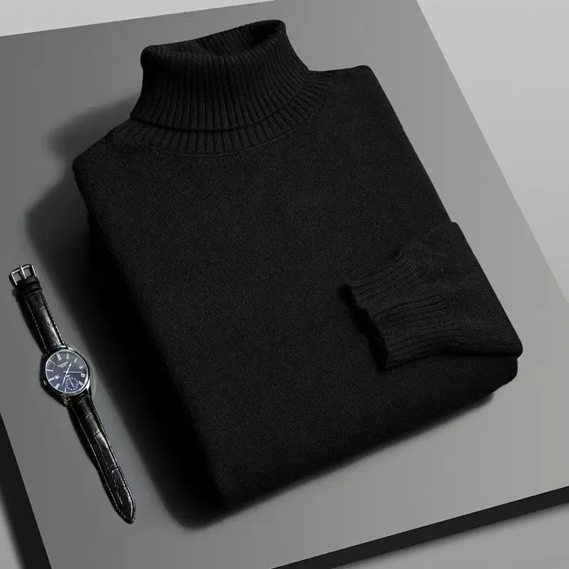 Men’s Premium Knitted Turtleneck Sweater