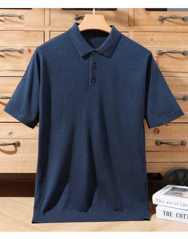 Merino Cashmere Polo Shirt