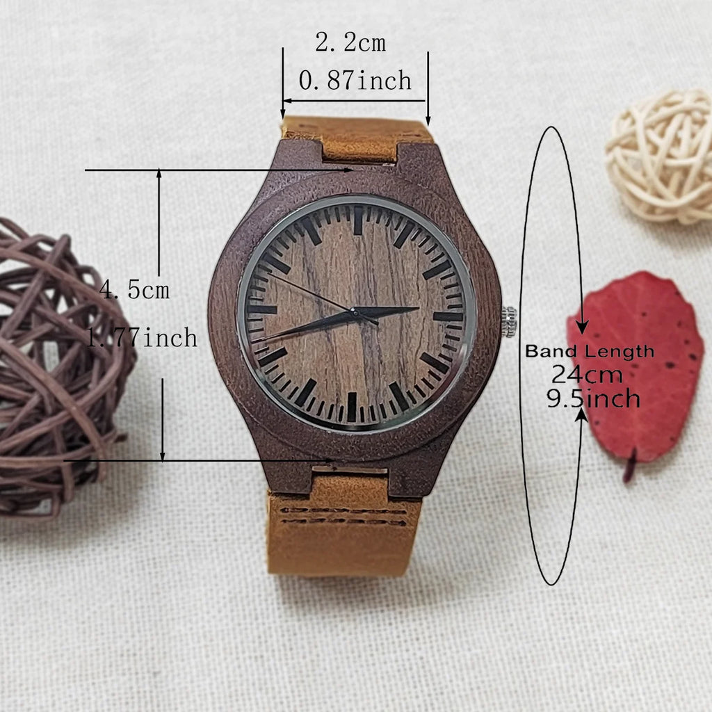 Luxury Unisex Wooden Quartz Watch