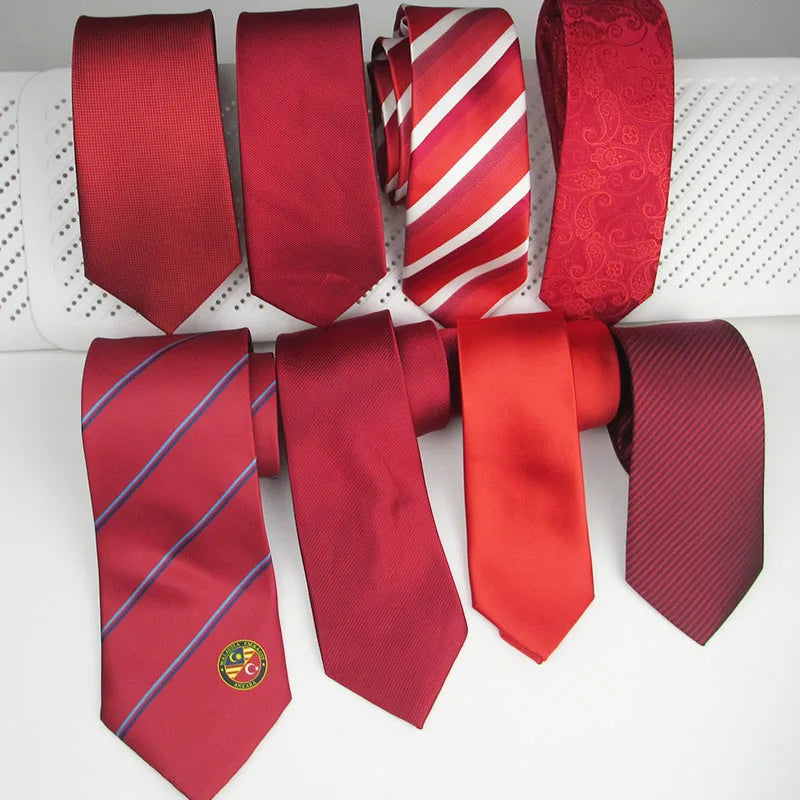 Men’s Red Silk Tie