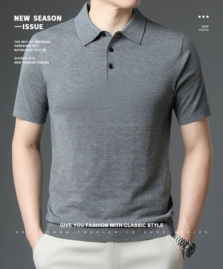 Merino Cashmere Polo Shirt