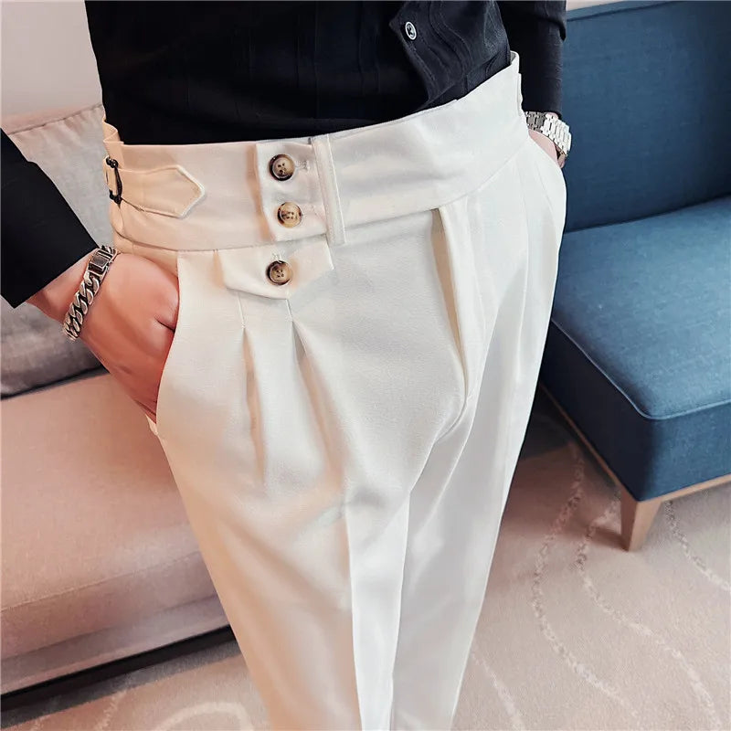 Classic Slim-Fit Formal Trousers