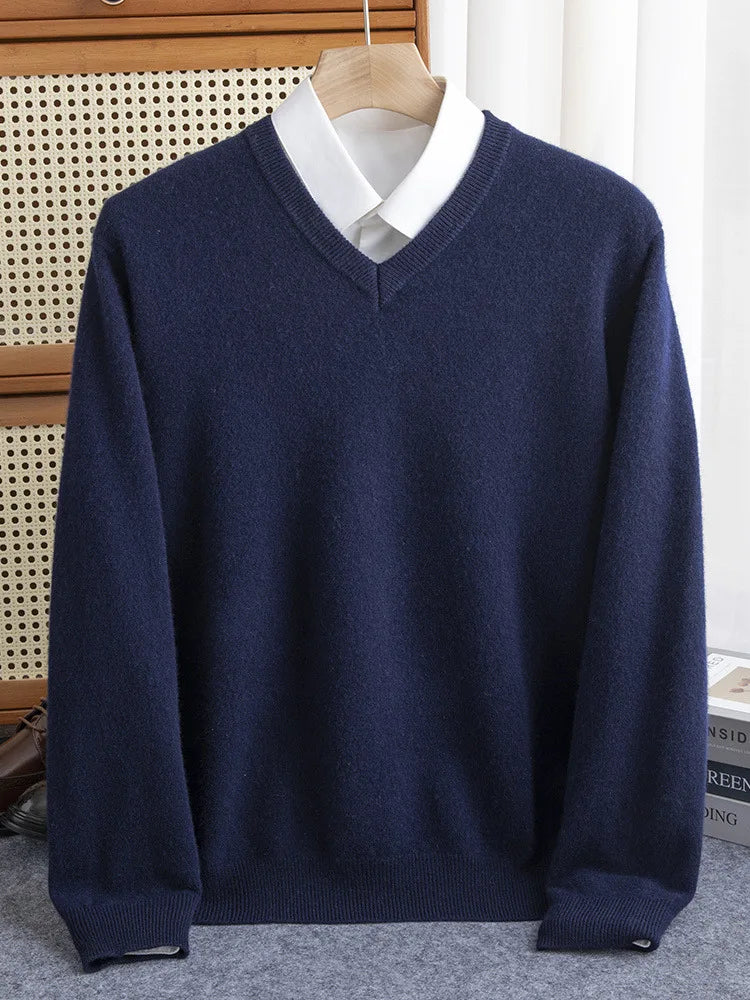 Merino Wool V-Neck Sweater