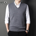 Men’s Knitted V-Neck Sweater Vest