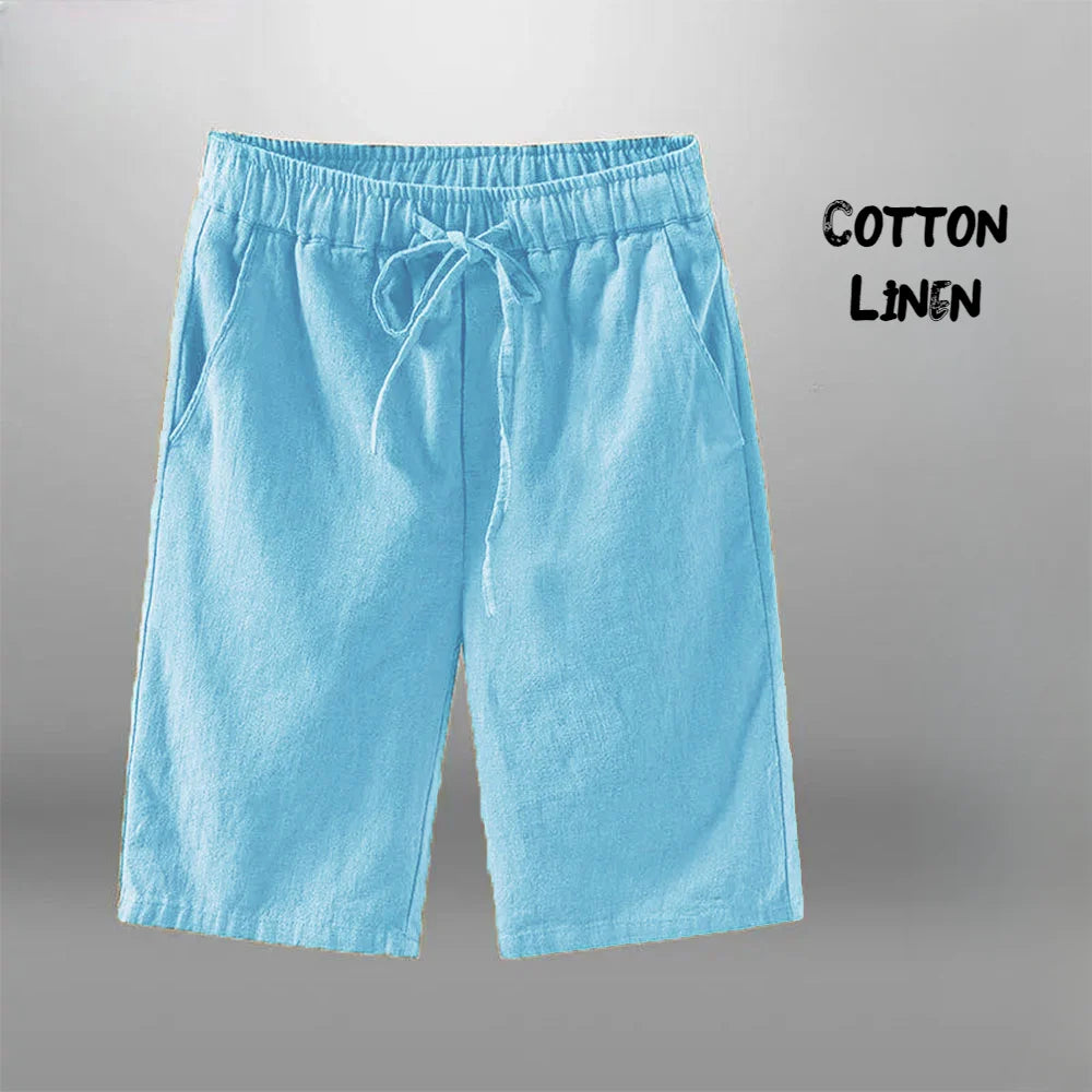 Men’s Cotton Linen Shorts