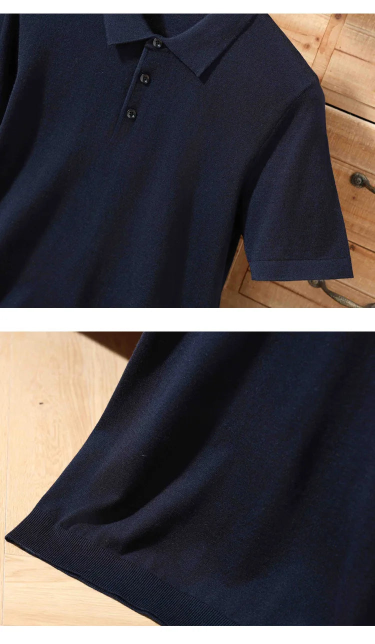 Merino Cashmere Polo Shirt