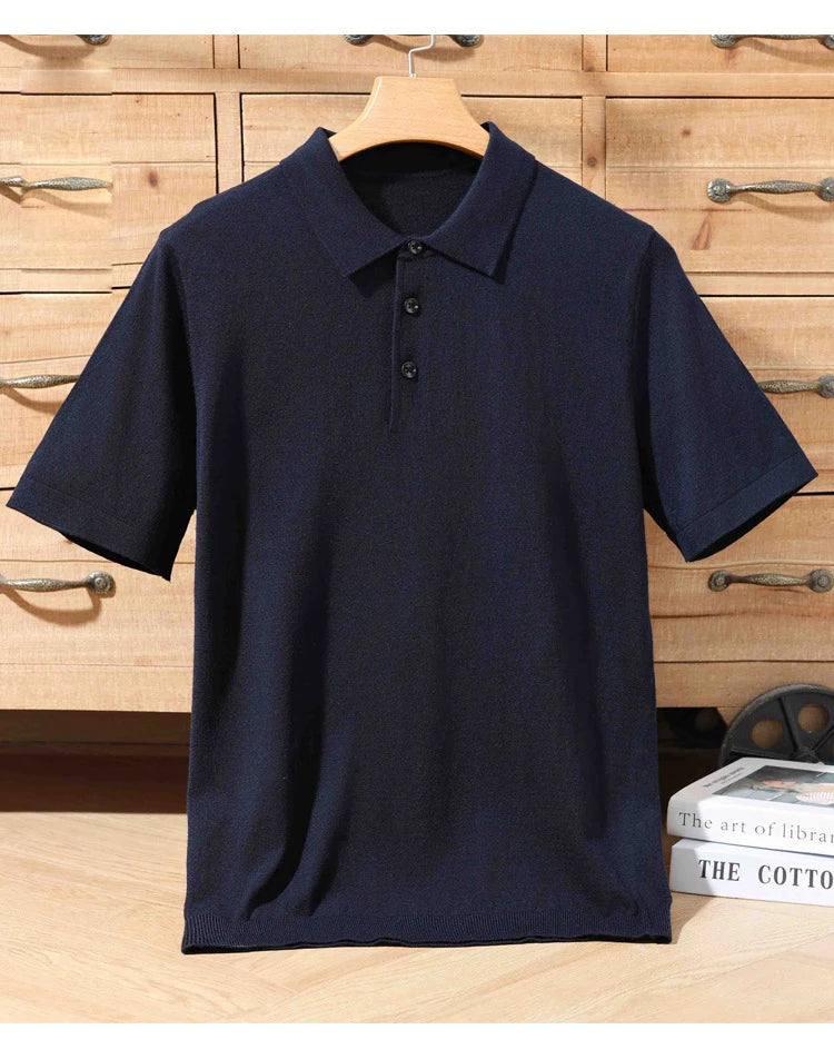 Merino Cashmere Polo Shirt