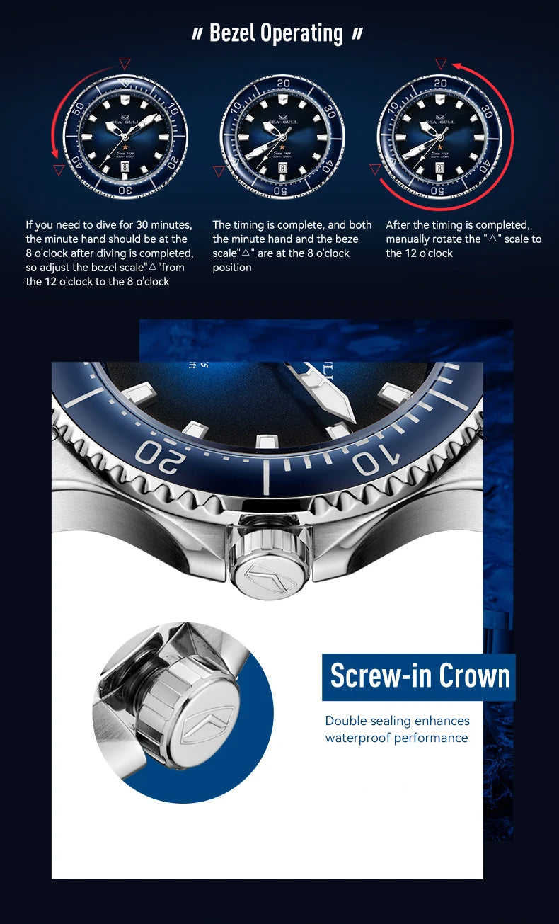 Ocean Series 40mm Automatic Diver’s Watch