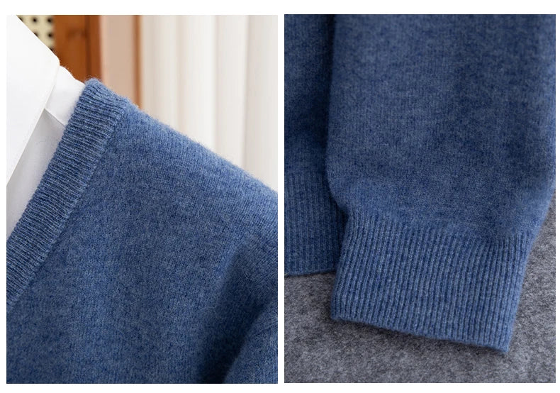 Merino Wool V-Neck Sweater