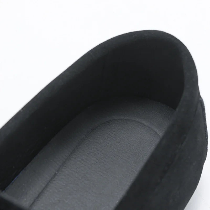 Men's pointy leather loafers