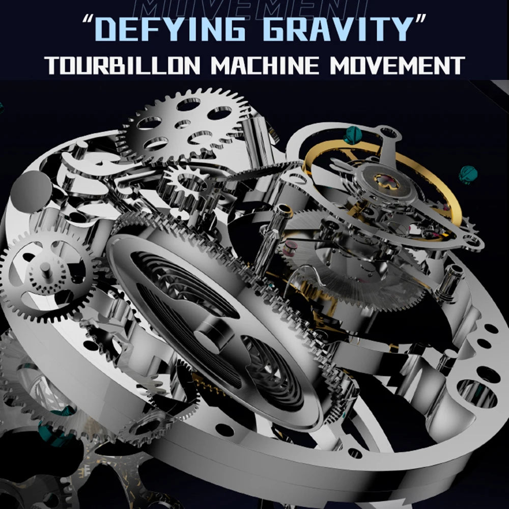 Men’s Flying Tourbillon Skeleton Watch