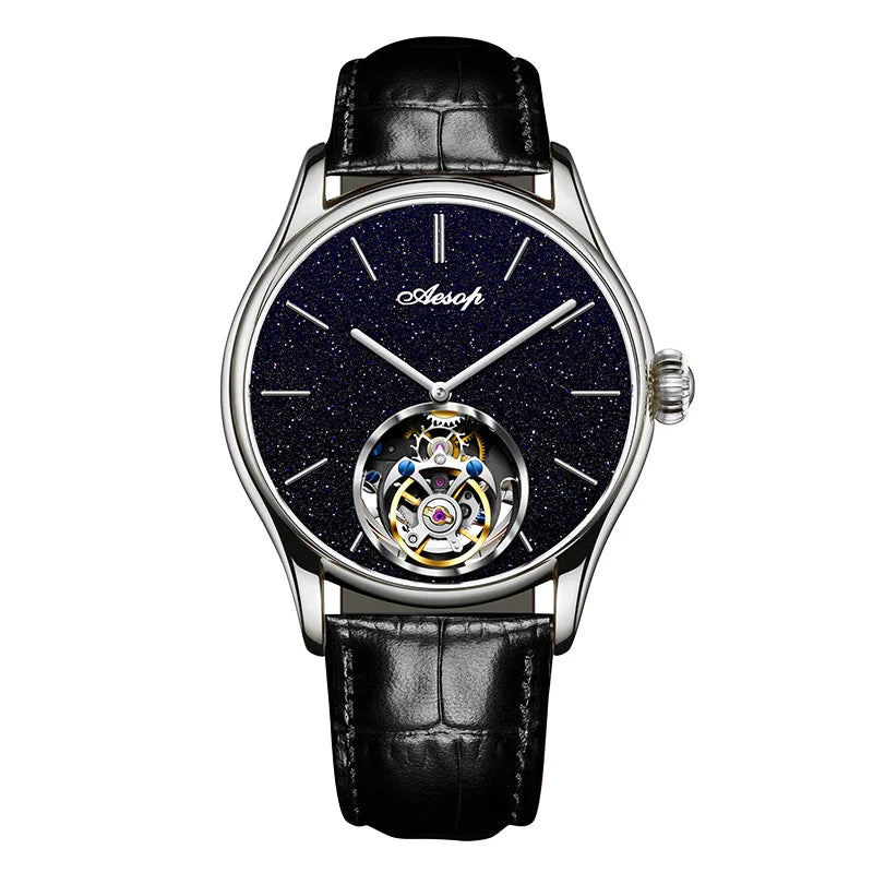 Men’s Flying Tourbillon Skeleton Watch