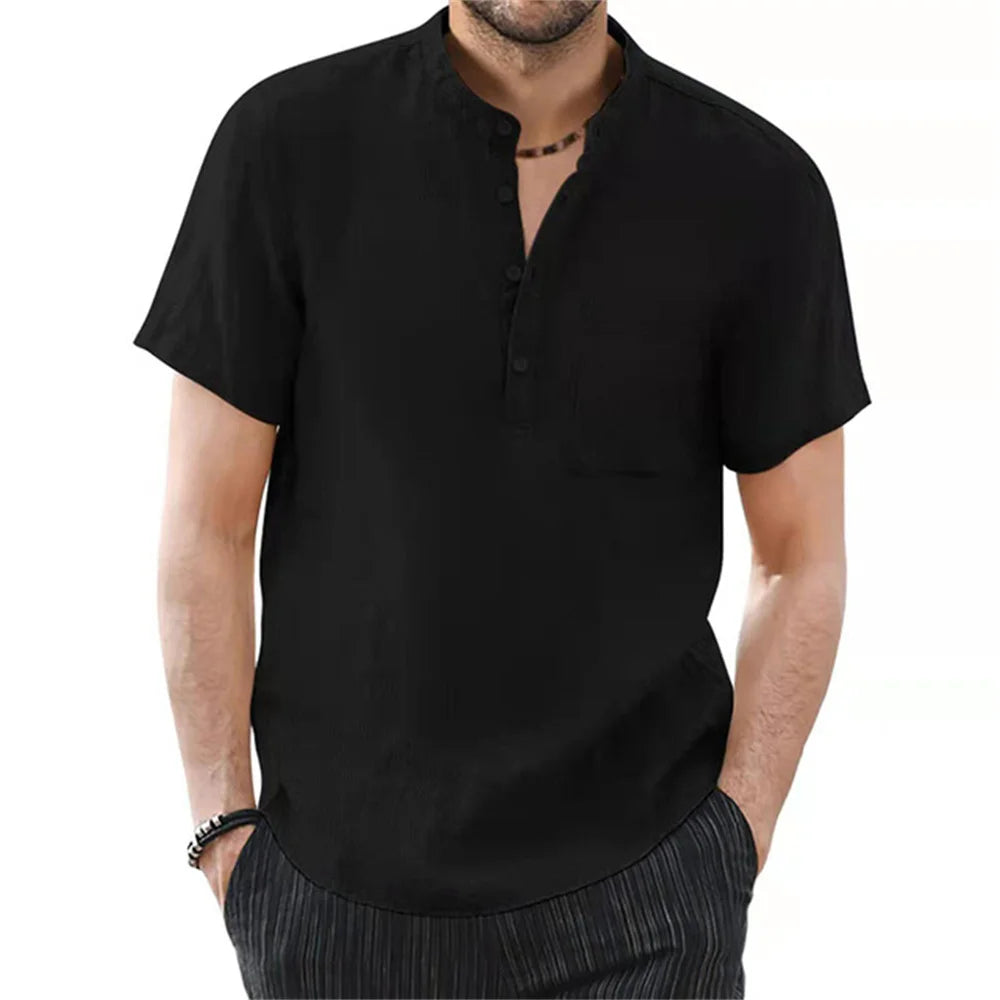 Men’s Cotton Linen T-Shirt