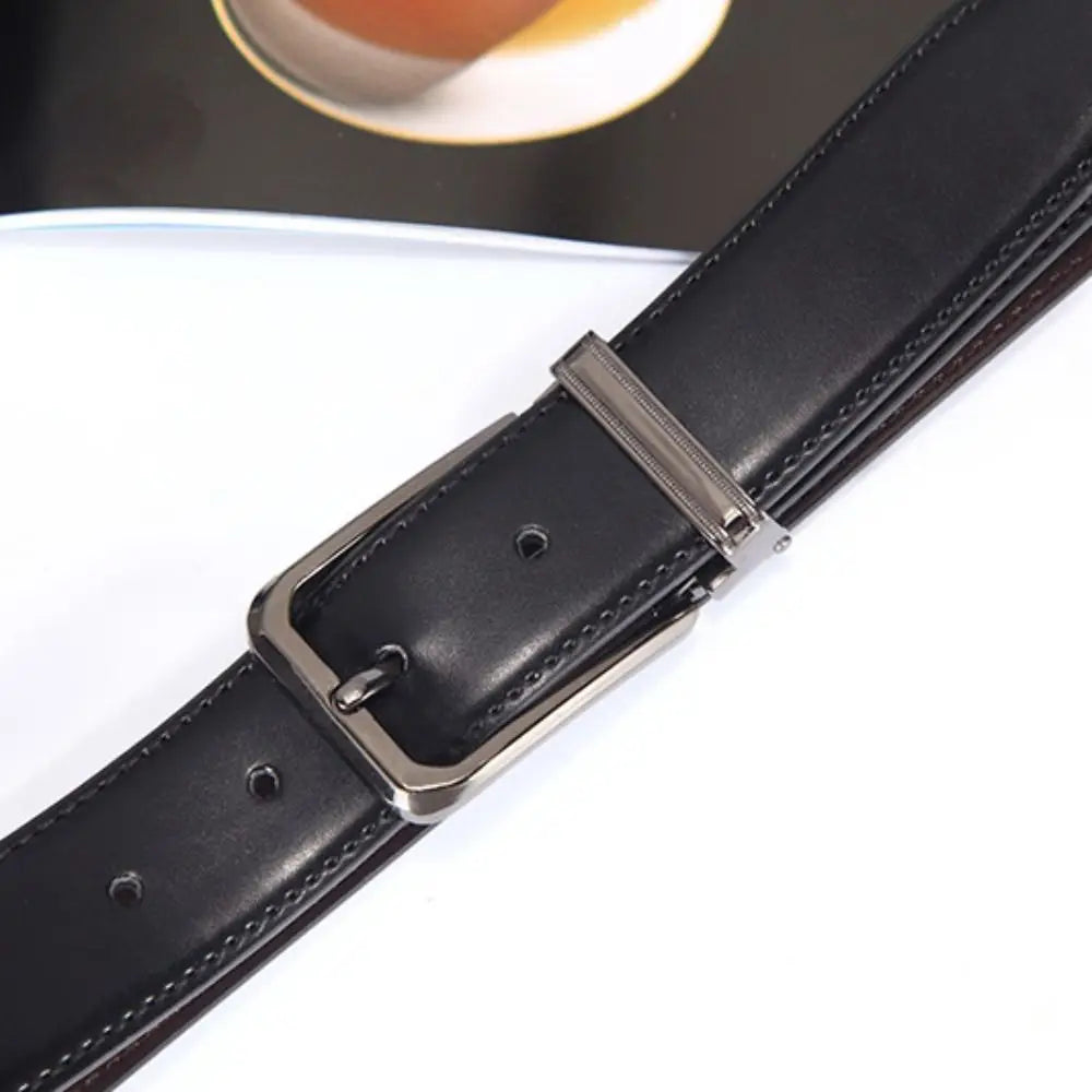 Premium Double-Sided Leather Belt for Men