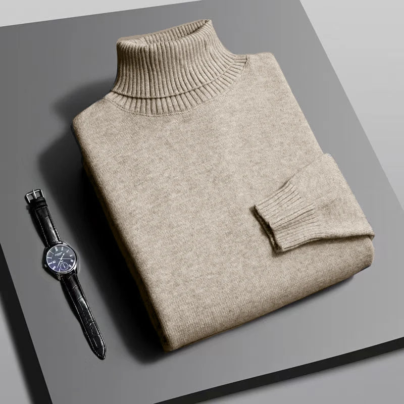 Men’s Premium Knitted Turtleneck Sweater