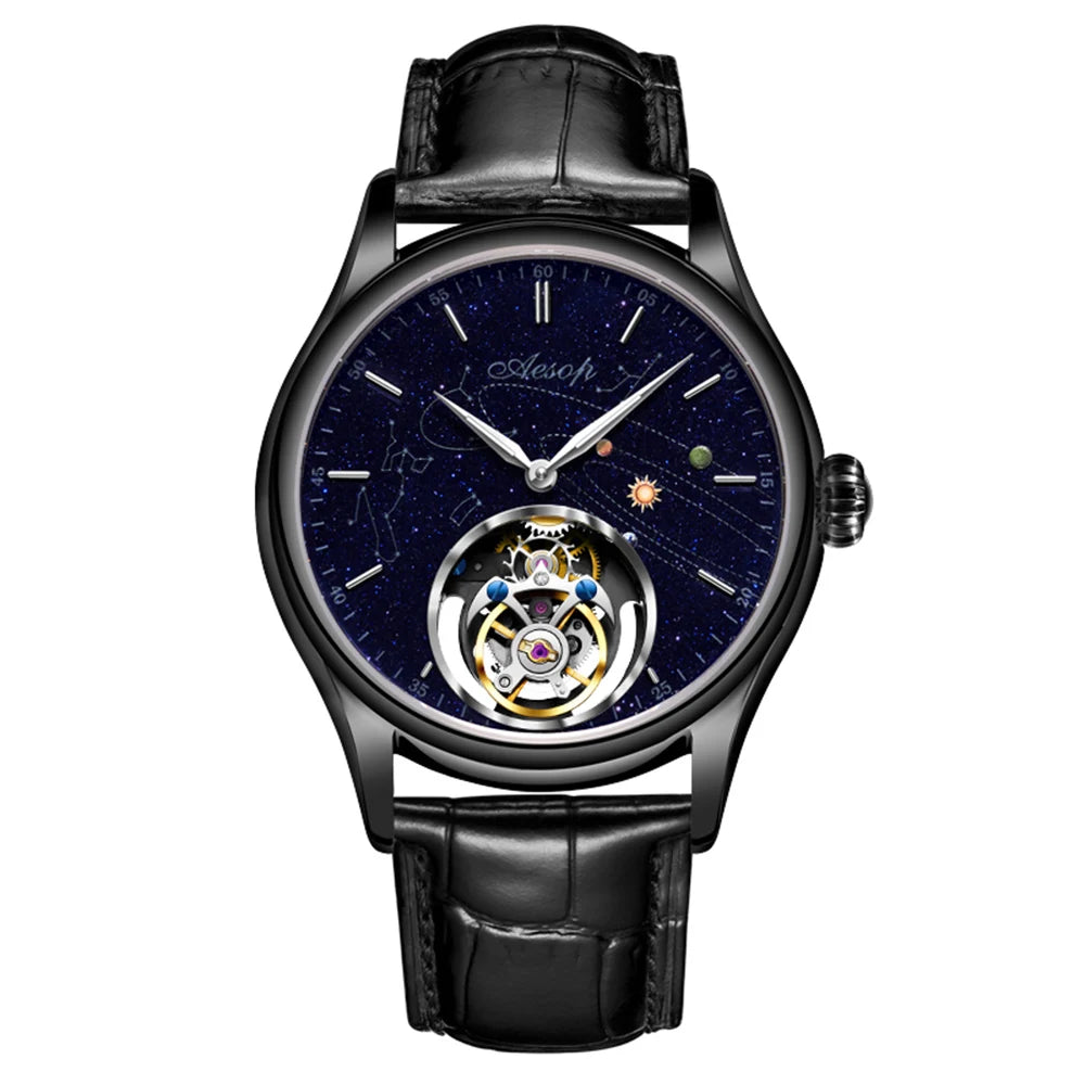 Men’s Flying Tourbillon Skeleton Watch