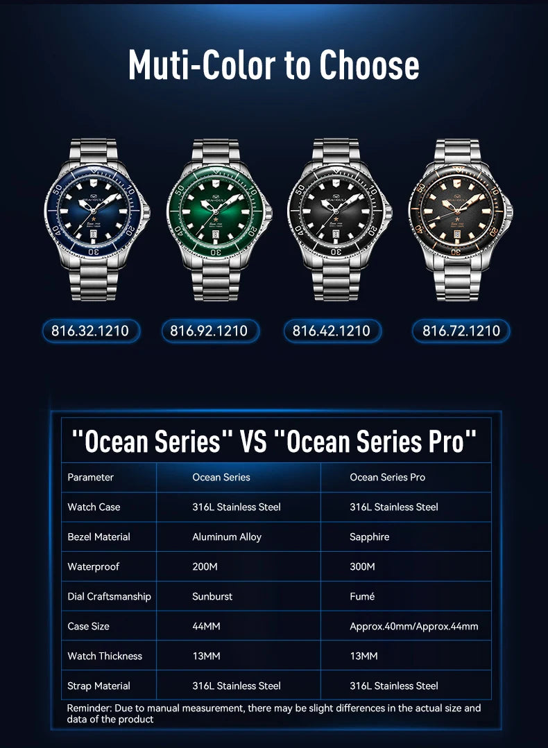 Ocean Series 40mm Automatic Diver’s Watch