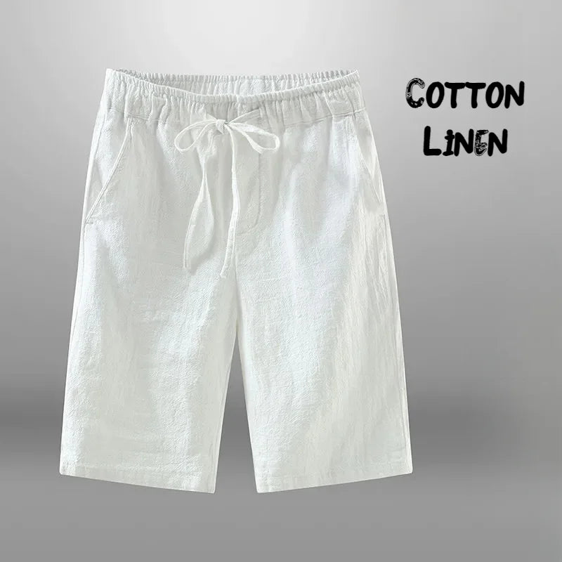 Men’s Cotton Linen Shorts