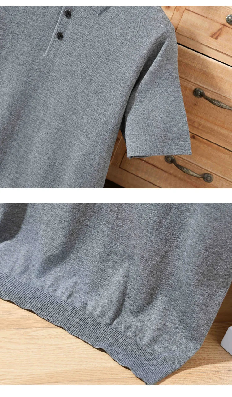 Merino Cashmere Polo Shirt