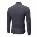 Men’s Slim-Fit Turtleneck – Basic Casual Pullover