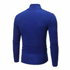 Men’s Slim-Fit Turtleneck – Basic Casual Pullover
