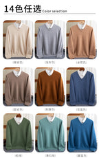 Merino Wool V-Neck Sweater