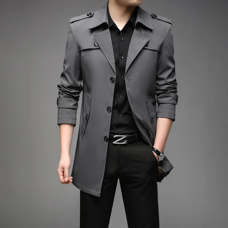 Men’s Long Trench Coat