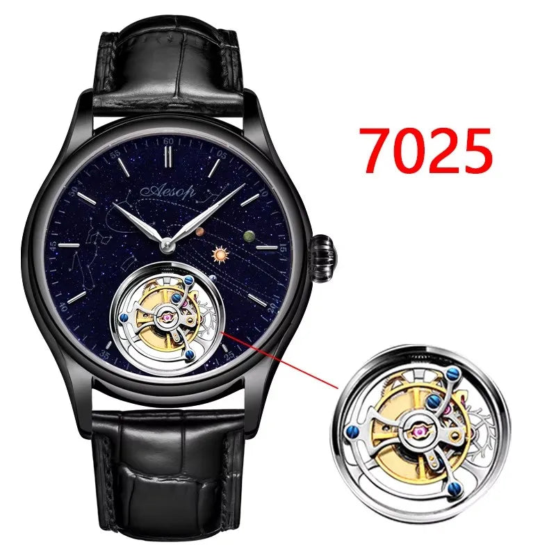 Men’s Flying Tourbillon Skeleton Watch
