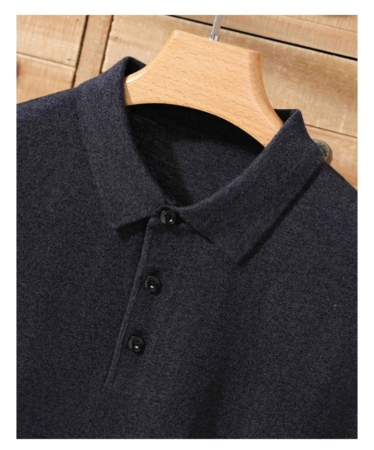 Merino Cashmere Polo Shirt