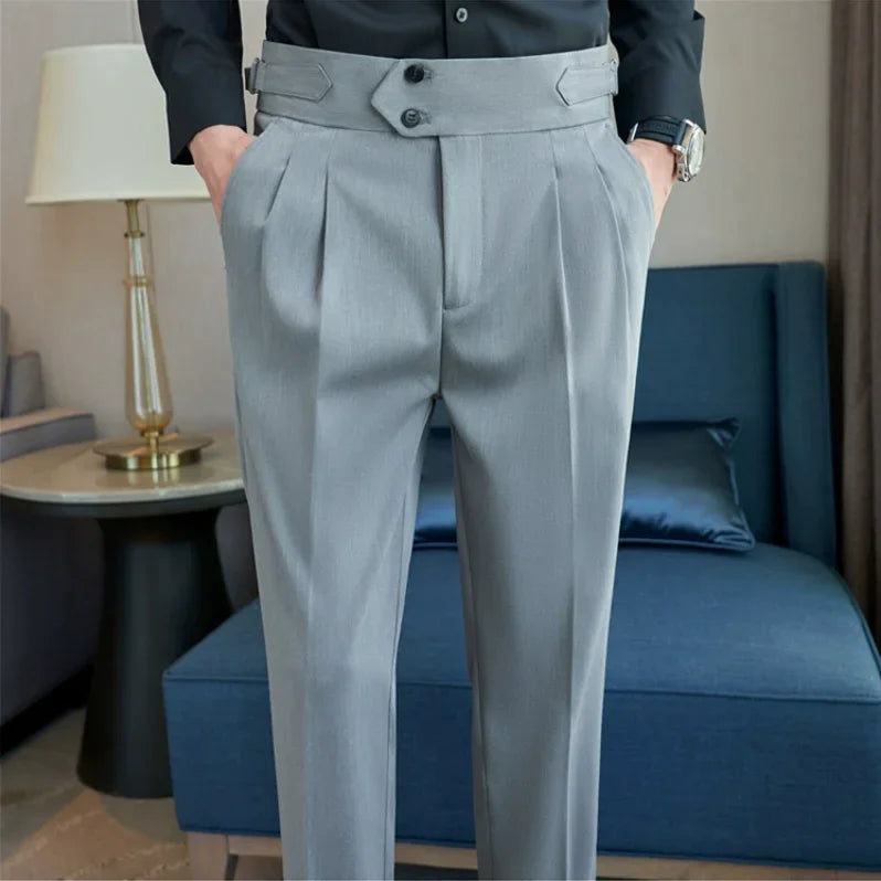 Classic Slim-Fit Formal Trousers