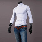 Men’s Slim-Fit Turtleneck – Basic Casual Pullover