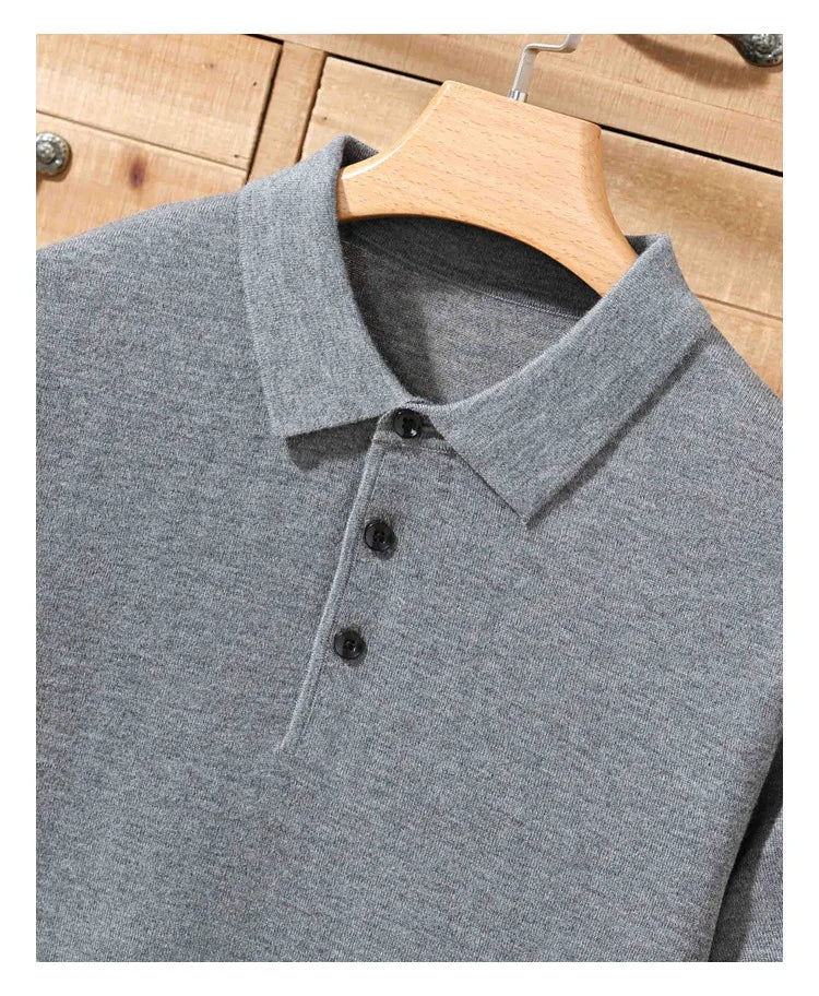 Merino Cashmere Polo Shirt