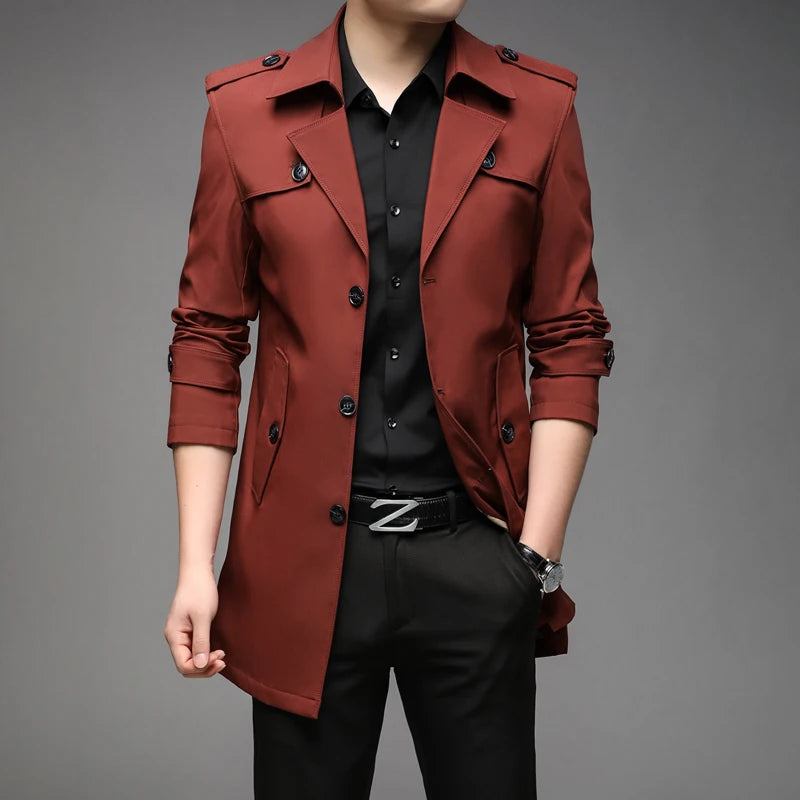 Men’s Long Trench Coat