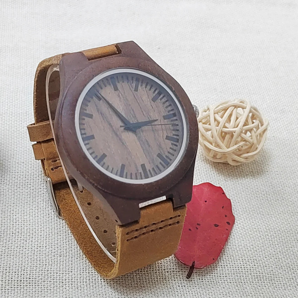 Luxury Unisex Wooden Quartz Watch
