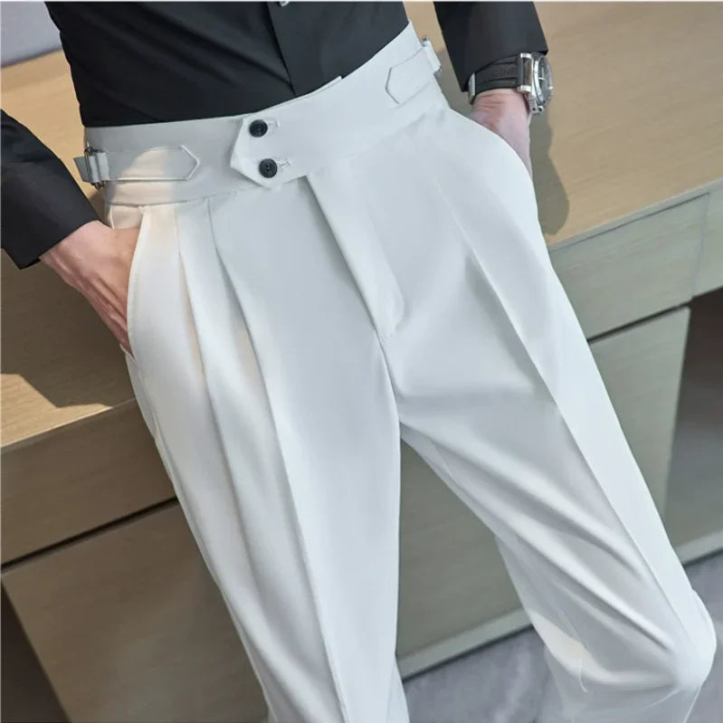 Classic Slim-Fit Formal Trousers