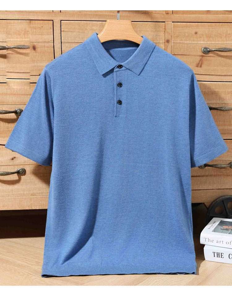 Merino Cashmere Polo Shirt