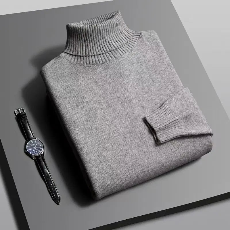 Men’s Premium Knitted Turtleneck Sweater