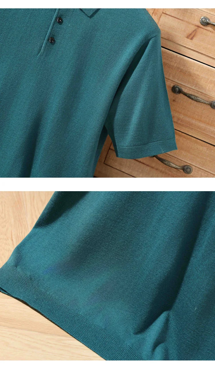 Merino Cashmere Polo Shirt