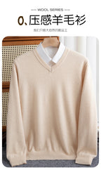 Merino Wool V-Neck Sweater