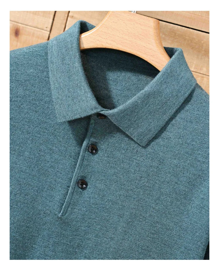 Merino Cashmere Polo Shirt