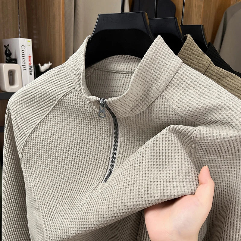 Classic Half-Zip Knit Sweater