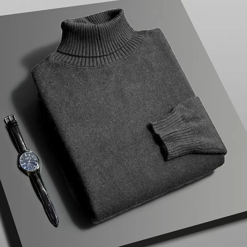 Men’s Premium Knitted Turtleneck Sweater