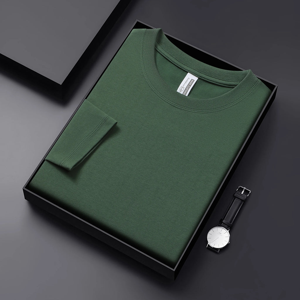Men’s Cotton Long Sleeve T-Shirt